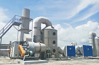 70000風(fēng)量酸堿有機廢氣處理工程案例